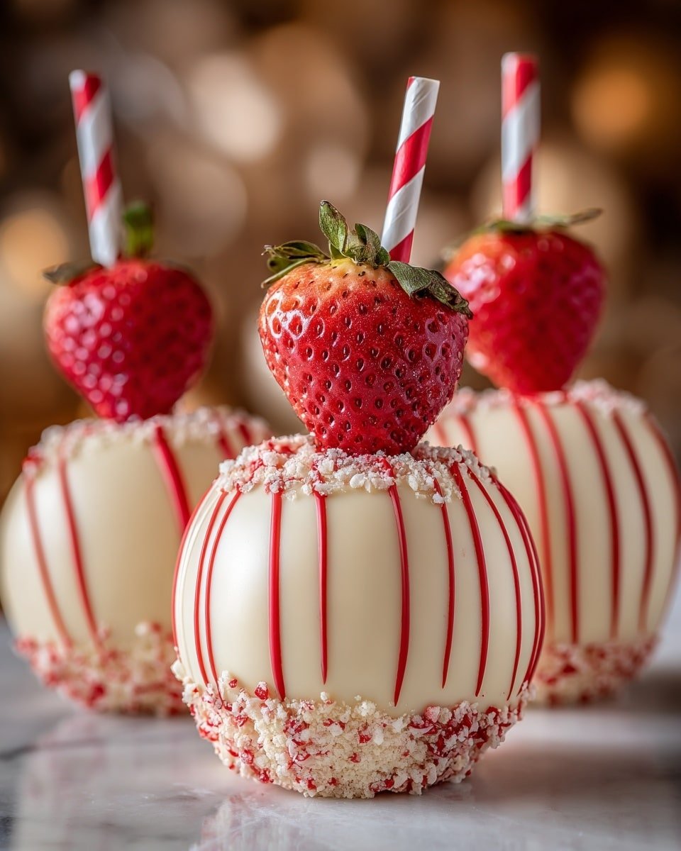 Strawberry Shortcake Candy Apples Recipe - Recipe Image — Strawberry Shortcake Candy Apples, easy fruit desserts, festive apple treats, caramel apple recipes, creamy fruit dessert
