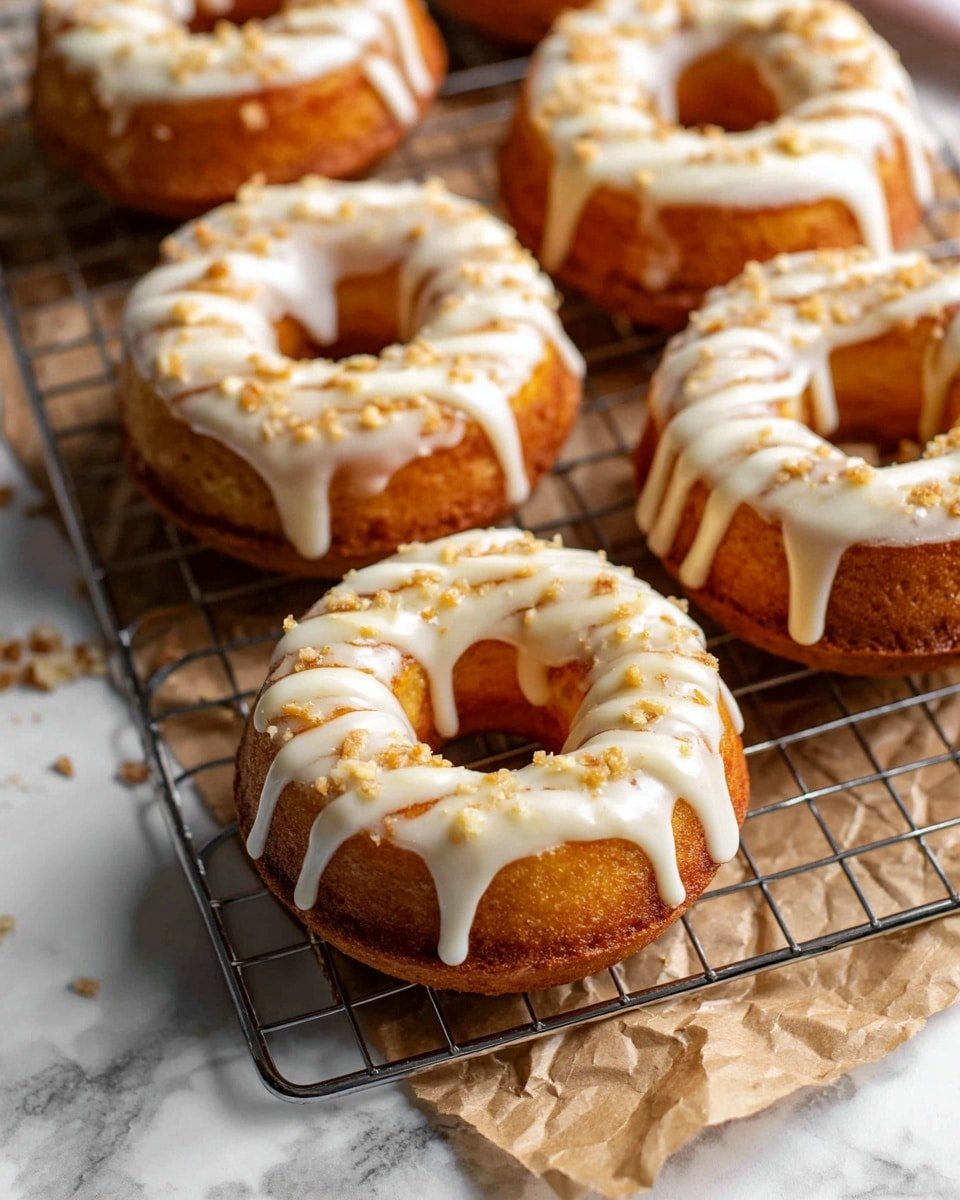 Pumpkin Spice Cheesecake Doughnuts Recipe - Recipe Image — Pumpkin Spice Cheesecake Doughnuts, pumpkin spice doughnuts, fall doughnut recipes, cheesecake-filled doughnuts, homemade pumpkin doughnuts