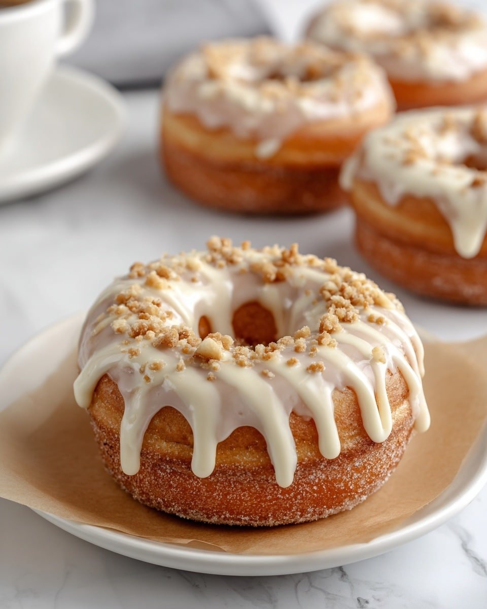 Pumpkin Spice Cheesecake Doughnuts Recipe - Recipe Image — Pumpkin Spice Cheesecake Doughnuts, pumpkin spice doughnuts, fall doughnut recipes, cheesecake-filled doughnuts, homemade pumpkin doughnuts