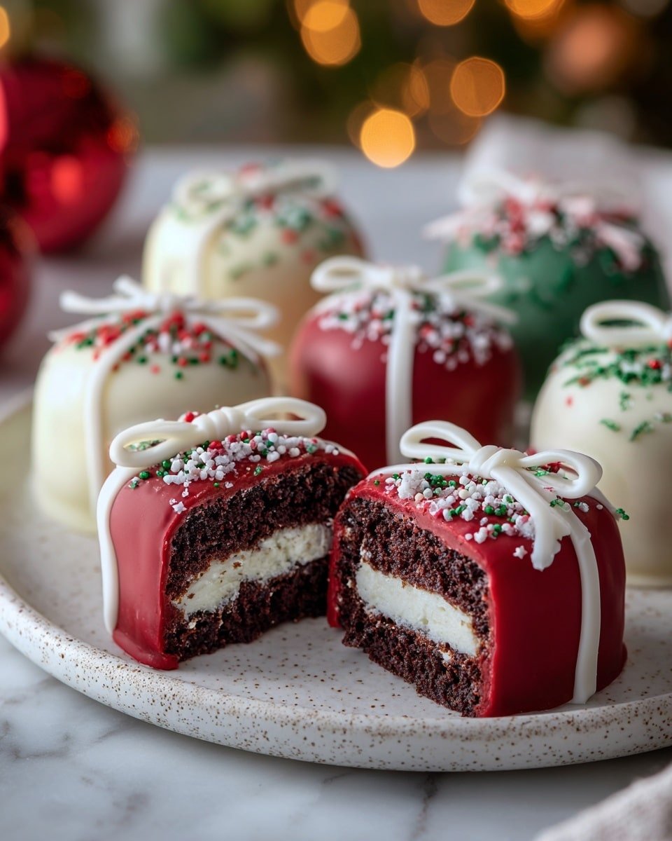 Christmas Oreo Balls Recipe - Recipe Image — Christmas Oreo Balls, festive holiday treats, no-bake Christmas desserts, easy holiday desserts, Christmas candy balls
