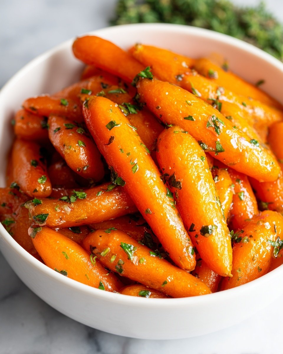 Garlic Butter Roasted Carrots Recipe - Recipe Image — Garlic Butter Roasted Carrots, roasted carrot side dish, easy vegetable recipes, healthy roasted carrots, flavorful carrot side dish