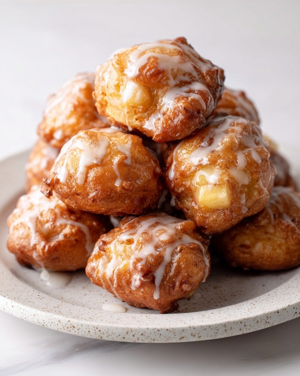 Delicious Soft Cinnamon Apple Fritters with Vanilla Glaze Recipe - Recipe Image — Delicious Soft Cinnamon Apple Fritters with Vanilla Glaze, cinnamon apple fritters, homemade apple fritters, easy apple fritters recipe, apple fritters with vanilla glaze