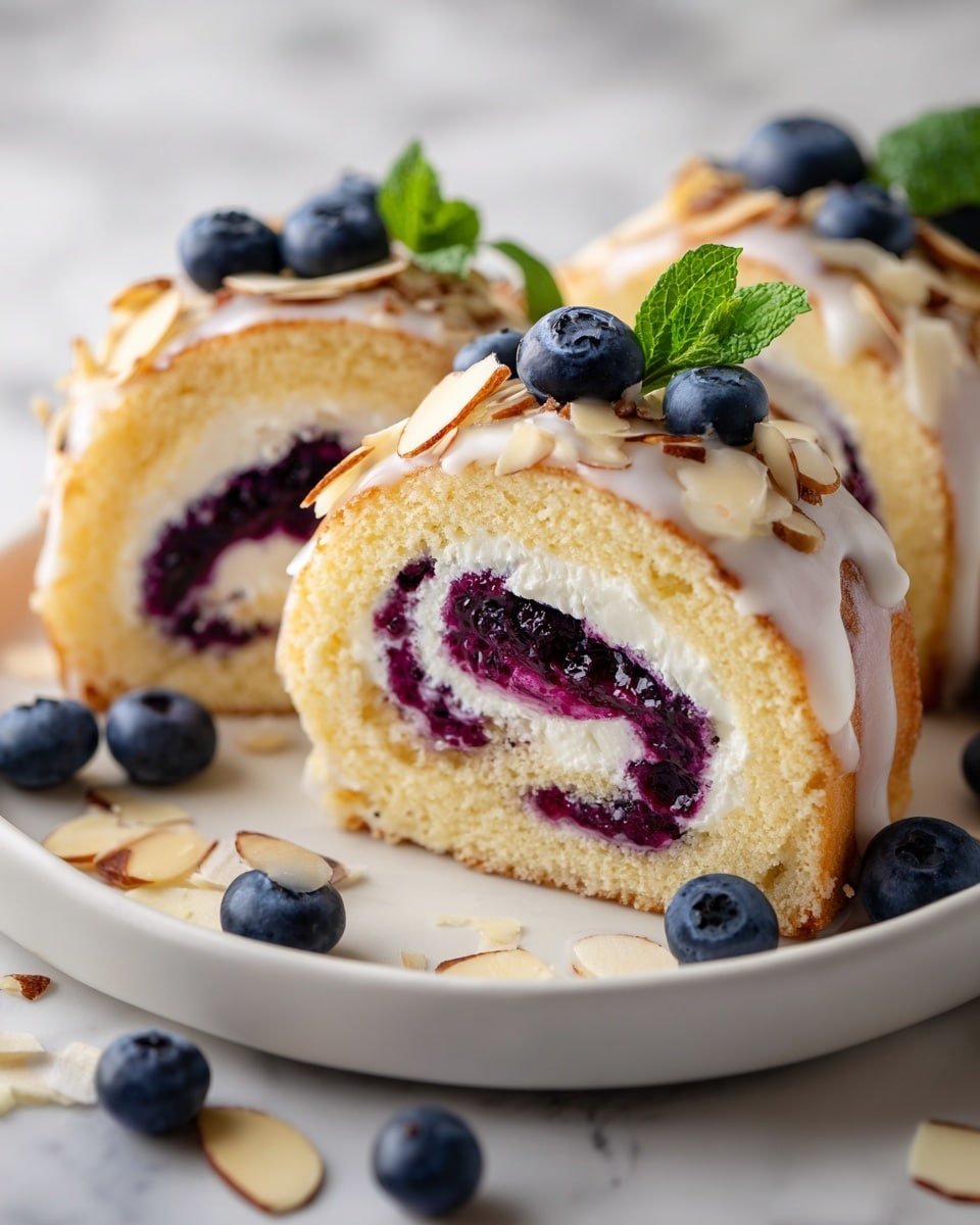 Blueberry Cheesecake Rolls Recipe - Recipe Image — Blueberry Cheesecake Rolls, blueberry cheesecake dessert, easy pastry recipes, fruit-filled rolls, breakfast sweet rolls