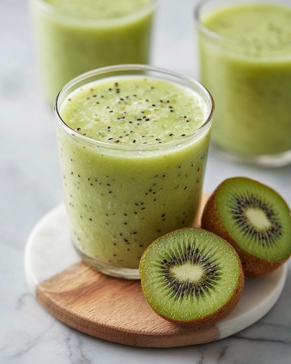 Healthy Kiwi Smoothie with Greek Yogurt Recipe - Recipe Image — Healthy Kiwi Smoothie with Greek Yogurt, kiwi smoothie recipe, nutritious breakfast smoothies, green smoothie with yogurt, easy fruit smoothies