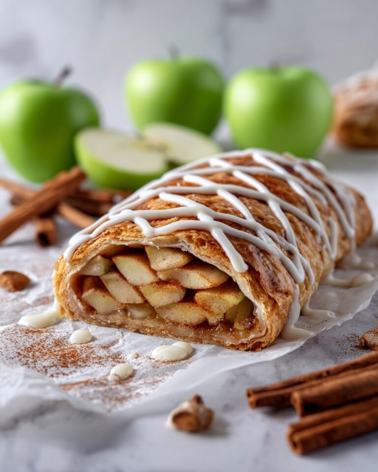 Easy Apple Danish Braid with Cream Cheese Filling Recipe