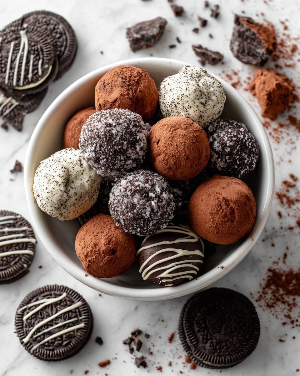 Easy Oreo Balls Recipe - Recipe Image — Easy Oreo Balls, Oreo Balls dessert, homemade Oreo candies, quick Oreo treats, simple Oreo ball recipe