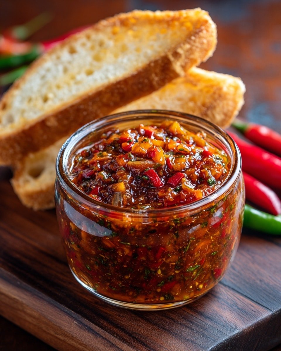 Roasted Eggplant and Pepper Spread Recipe - Recipe Image — Roasted Eggplant and Pepper Spread, roasted vegetable spreads, smoky eggplant dip, homemade vegetable preserves, easy summer appetizer