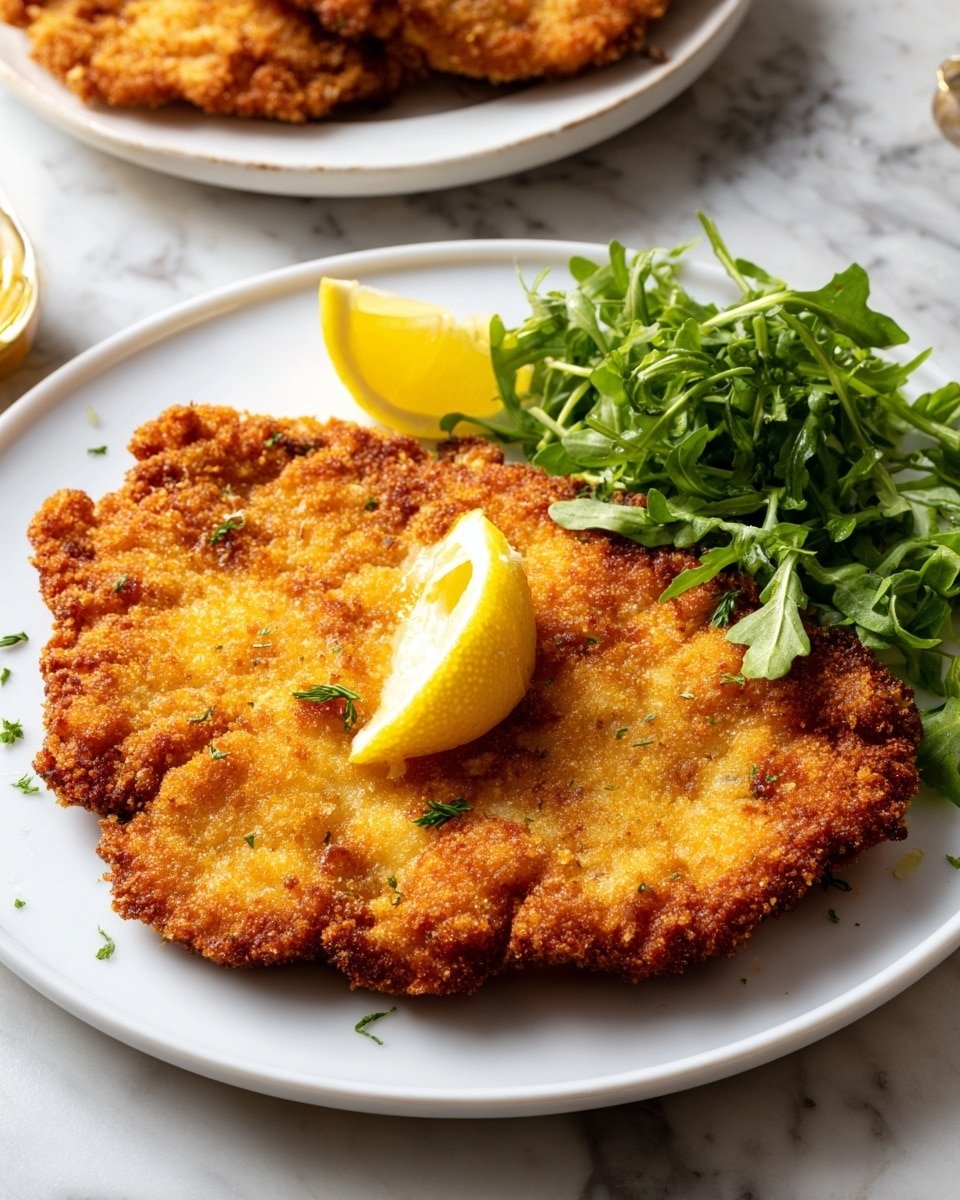 German Pork Schnitzel Recipe - Recipe Image — German Pork Schnitzel, how to make schnitzel, crispy schnitzel recipe, German fried pork, easy schnitzel tutorial