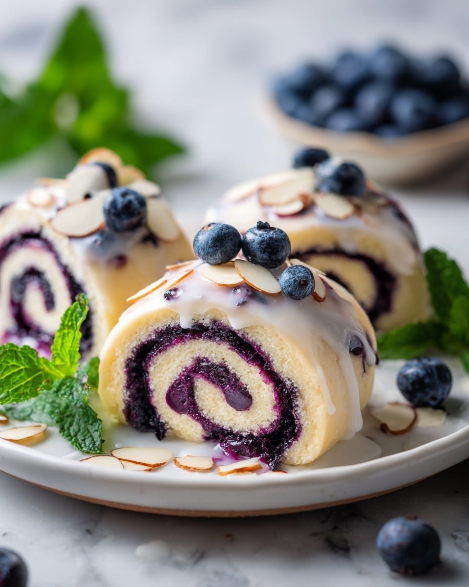 Blueberry Cheesecake Rolls Recipe - Recipe Image — Blueberry Cheesecake Rolls, blueberry cheesecake dessert, easy pastry recipes, fruit-filled rolls, breakfast sweet rolls