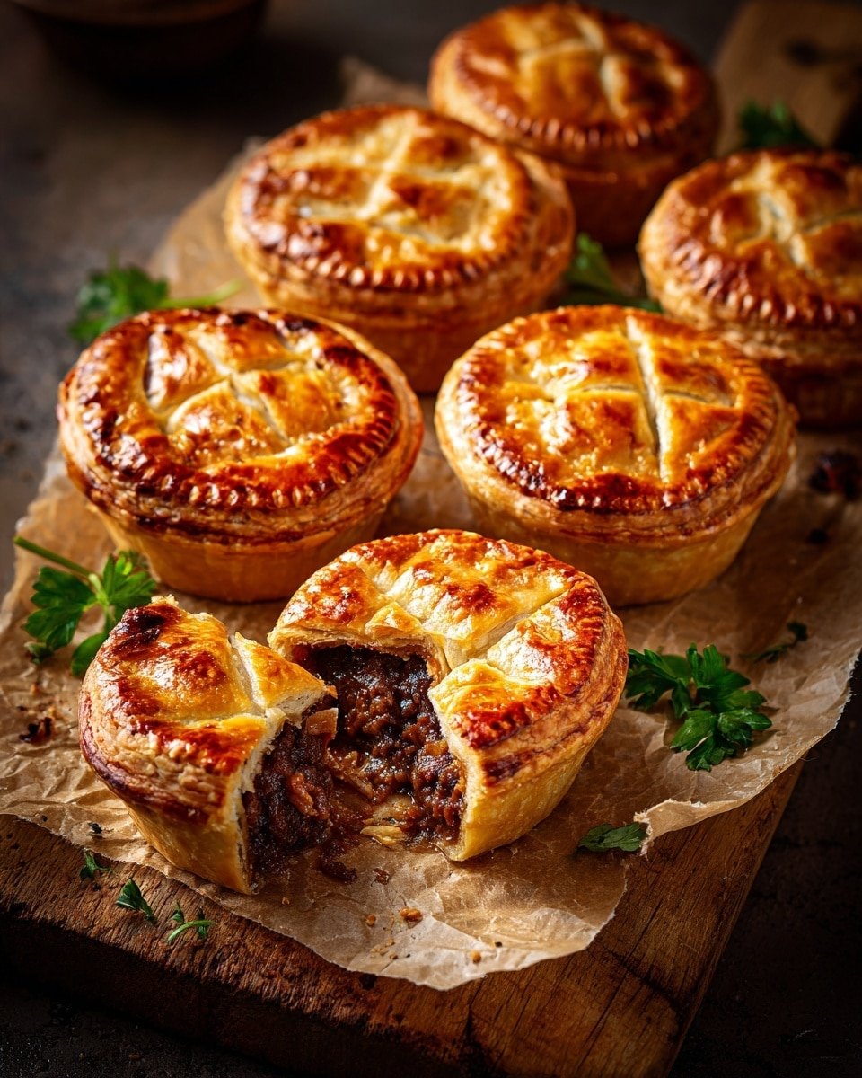 British Beef Mince Pies Recipe - Recipe Image — British Beef Mince Pies, traditional British beef pies, savory beef pastry, homemade beef mince pie recipe, comforting British savoury pies