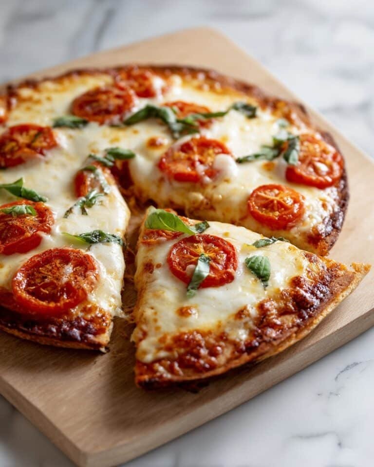 Homemade Margherita Pizza with Tomato and Basil Recipe