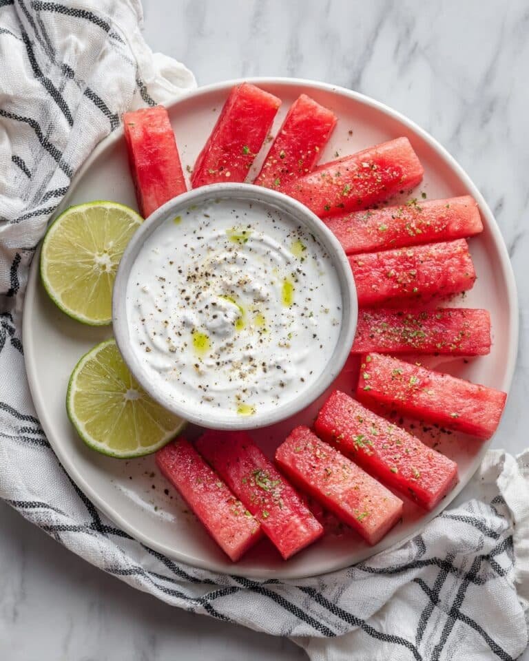 Watermelon Fries with Coconut Lime Dip Recipe