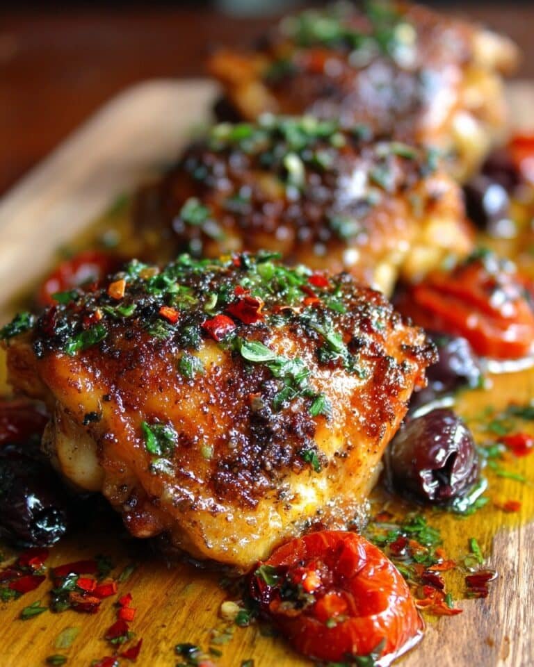 Mediterranean Baked Chicken Thighs Recipe