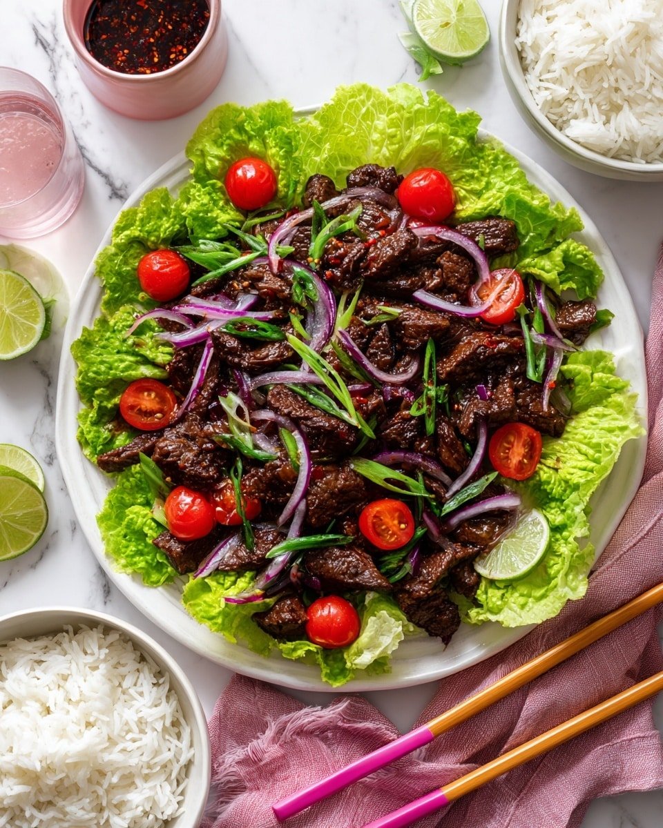 Bo Luc Lac (Vietnamese Shaking Beef) Recipe - Recipe Image — Bo Luc Lac Vietnamese Shaking Beef, Vietnamese Shaking Beef Recipe, Authentic Bo Luc Lac, Easy Vietnamese Beef Stir-Fry, Vietnamese Beef Dinner