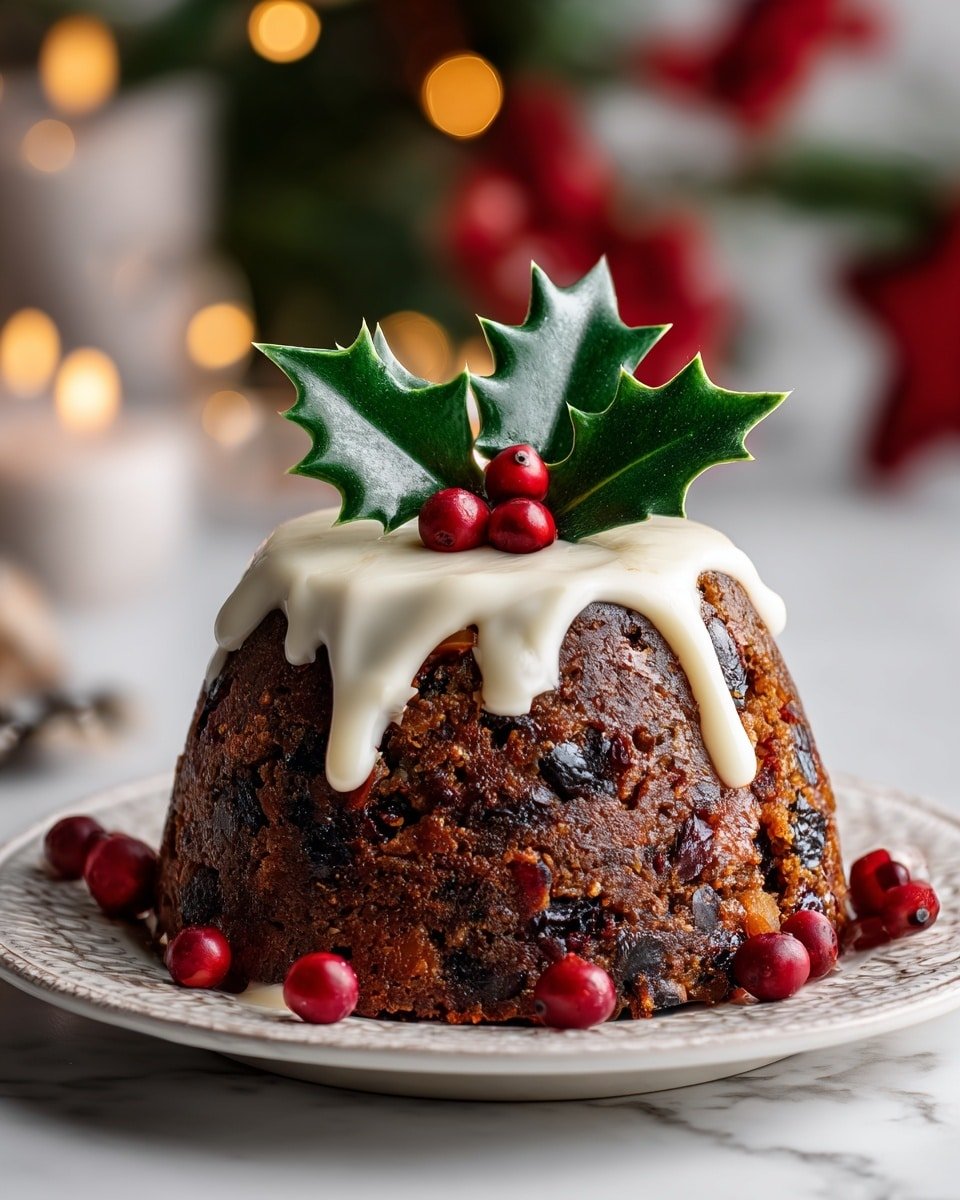 Traditional Christmas Pudding Recipe - Recipe Image — Traditional Christmas Pudding, Christmas Pudding Recipe, Holiday Pudding, Classic Christmas Dessert, Festive Christmas Pudding