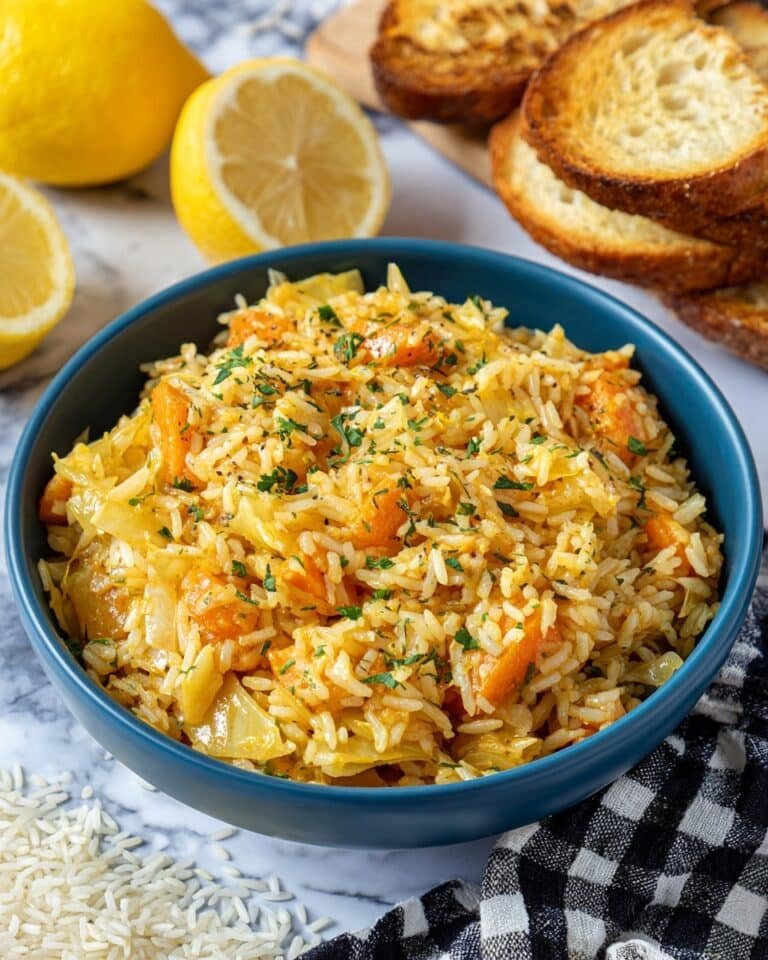 Lahanorizo (Greek Rice with Cabbage) Recipe