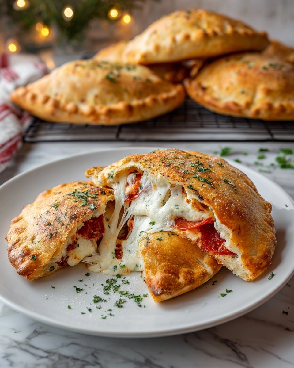 Homemade Easy Cheesy Pizza Pockets Recipe - Recipe Image — Homemade Easy Cheesy Pizza Pockets, cheesy pizza pockets recipe, quick homemade pizza snack, portable pizza bites, bubbly cheese pizza pockets