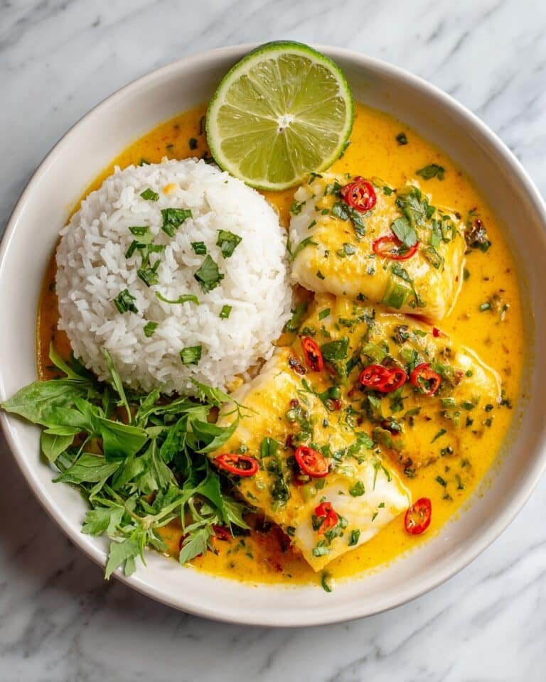 Coconut Lime Fish Curry Over Jasmine Rice Recipe