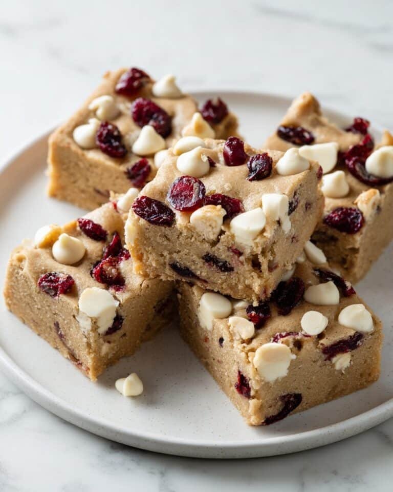 Cranberry White Chocolate Bliss Blondies Recipe