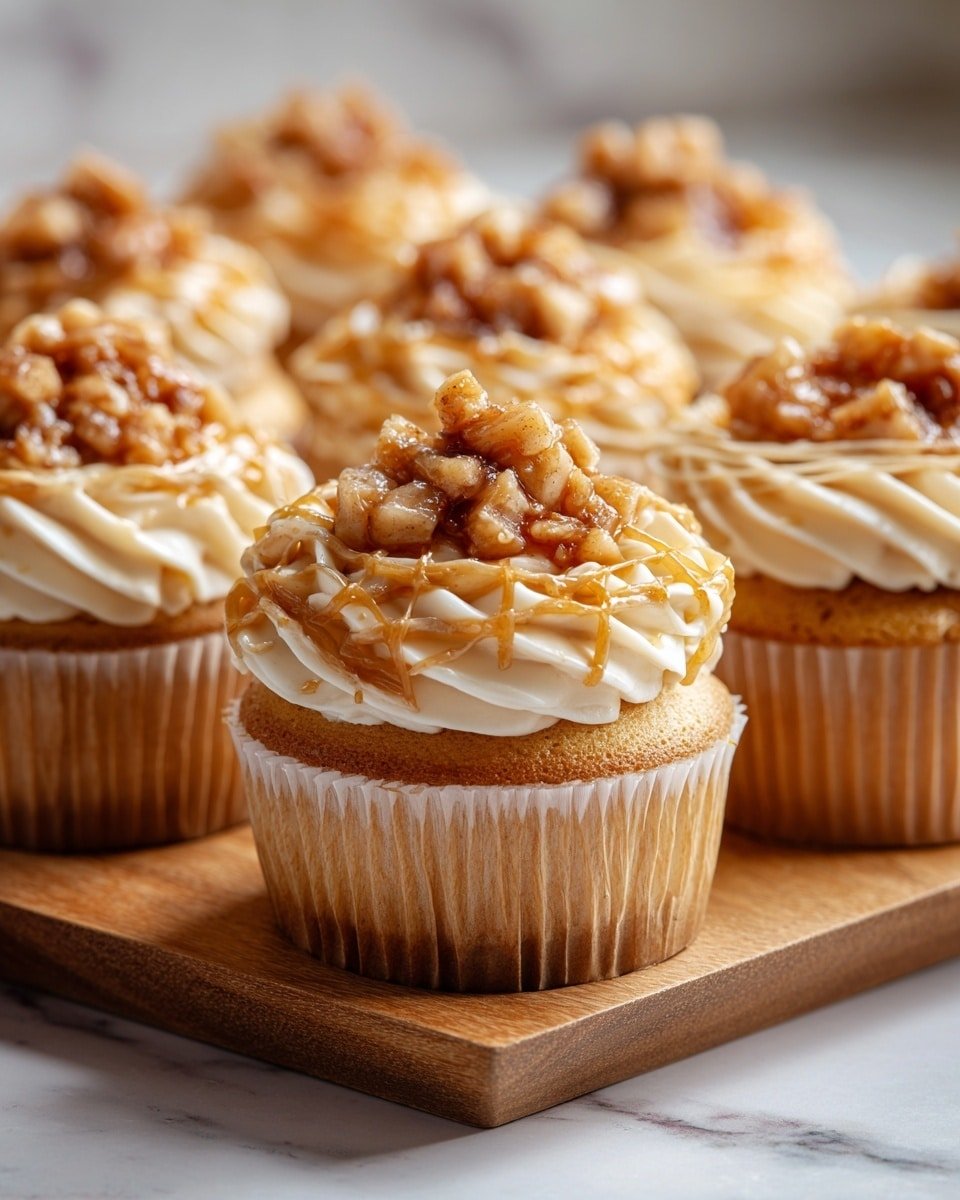 Apple Pie Cupcakes Recipe - Recipe Image — Apple Pie Cupcakes, apple pie cupcakes recipe, cinnamon apple cupcakes, easy apple dessert, homemade apple cupcakes