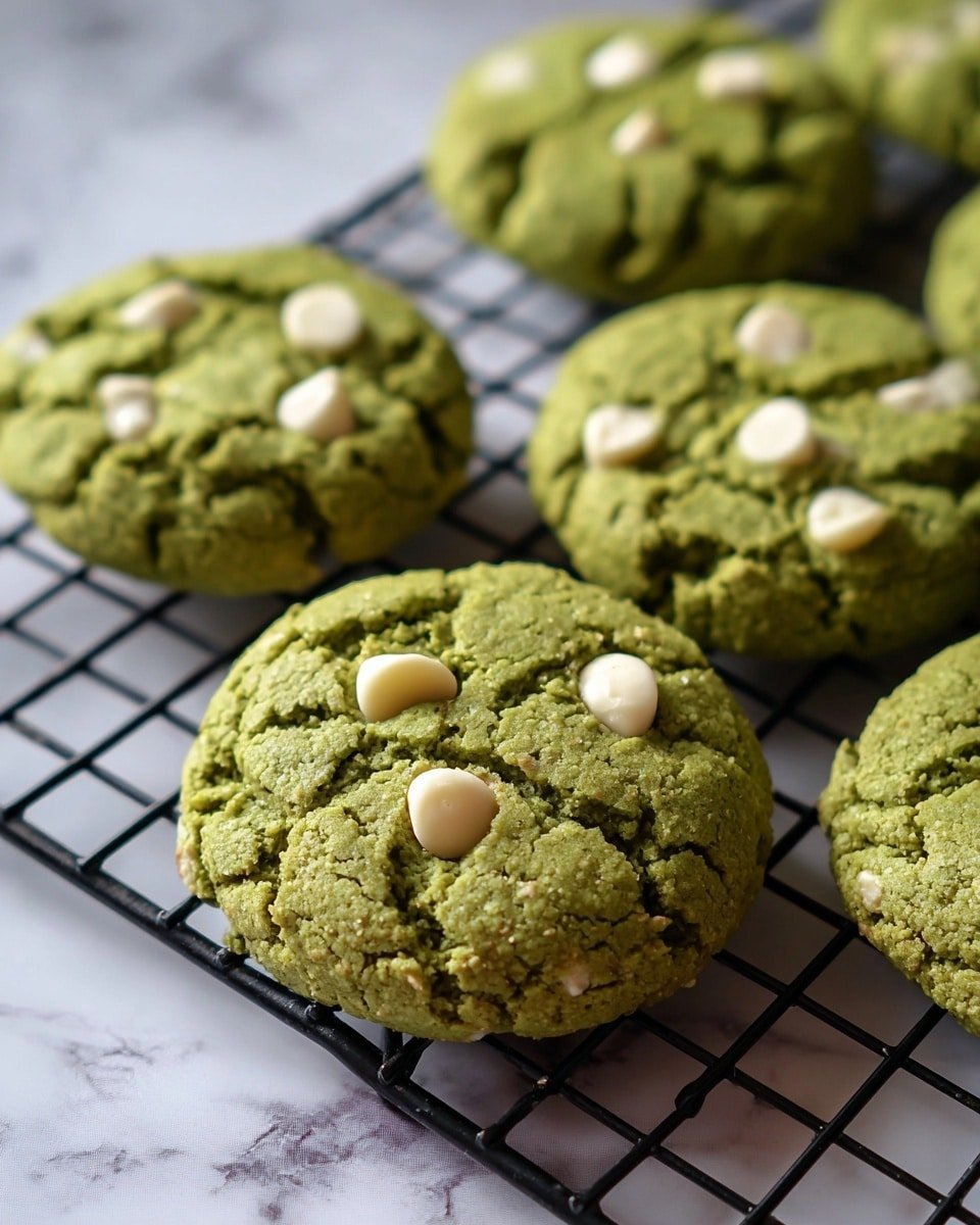 Matcha White Chocolate Cookies Recipe - Recipe Image — Matcha White Chocolate Cookies, Matcha Cookies recipe, White Chocolate Cookies with Matcha, Green Tea Cookies, Easy Matcha Cookies