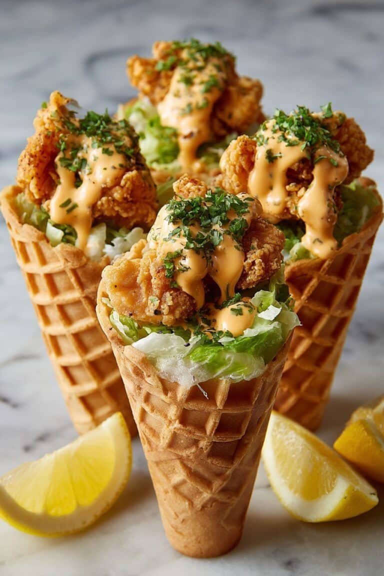 Spicy Sriracha Chicken Cone Recipe