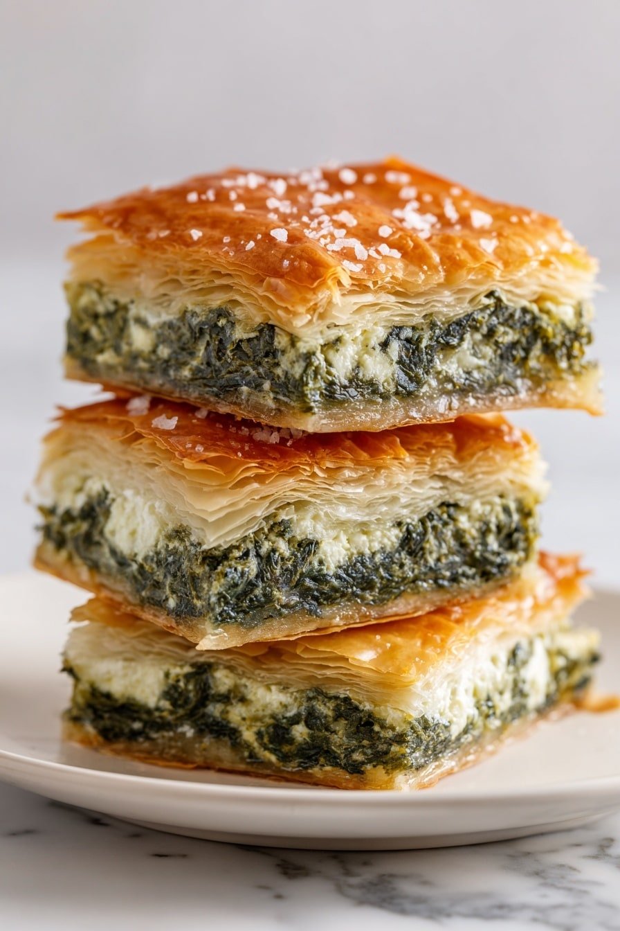 Greek Spinach and Feta Pie Recipe - Article Image 2 — Greek Spinach and Feta Pie, Greek Spinach Pie, Feta and Spinach Pie, Greek savory pie, homemade Greek pie