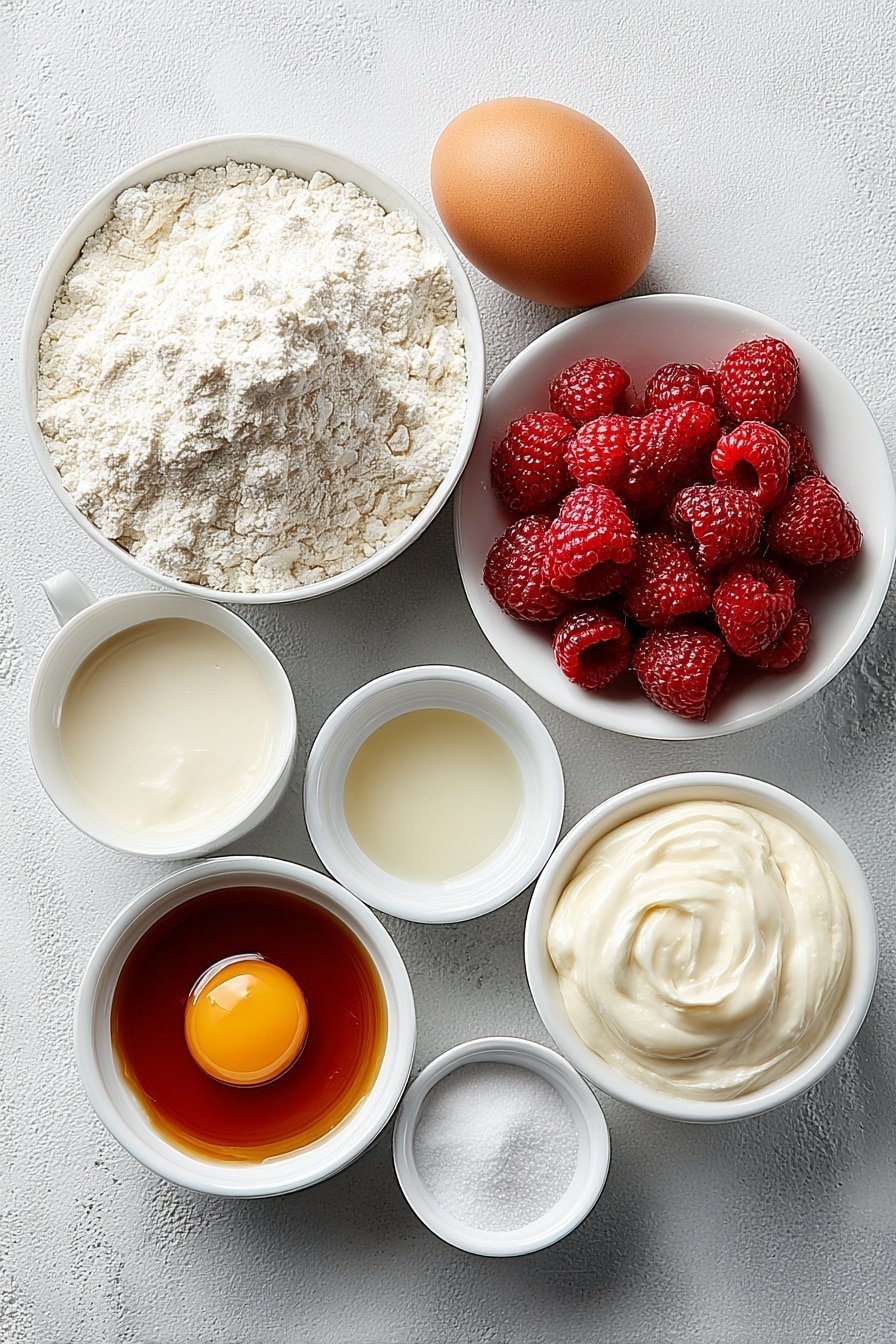 Pink Raspberry Cupcakes Recipe - Ingredients Image — Pink Raspberry Cupcakes, raspberry cupcake recipe, easy berry cupcakes, moist raspberry cupcakes, homemade pink cupcakes