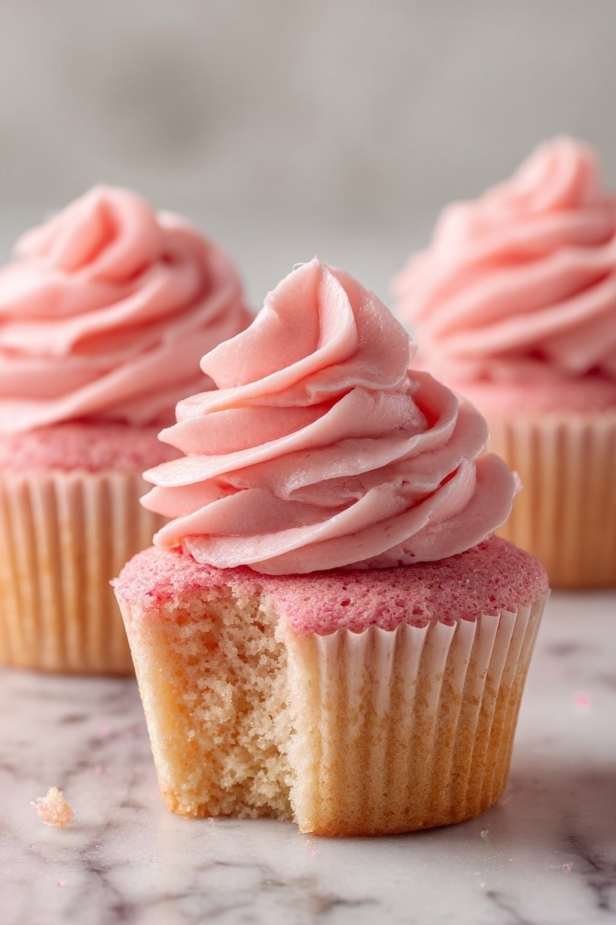 Pink Raspberry Cupcakes Recipe - Article Image 2 — Pink Raspberry Cupcakes, raspberry cupcake recipe, easy berry cupcakes, moist raspberry cupcakes, homemade pink cupcakes