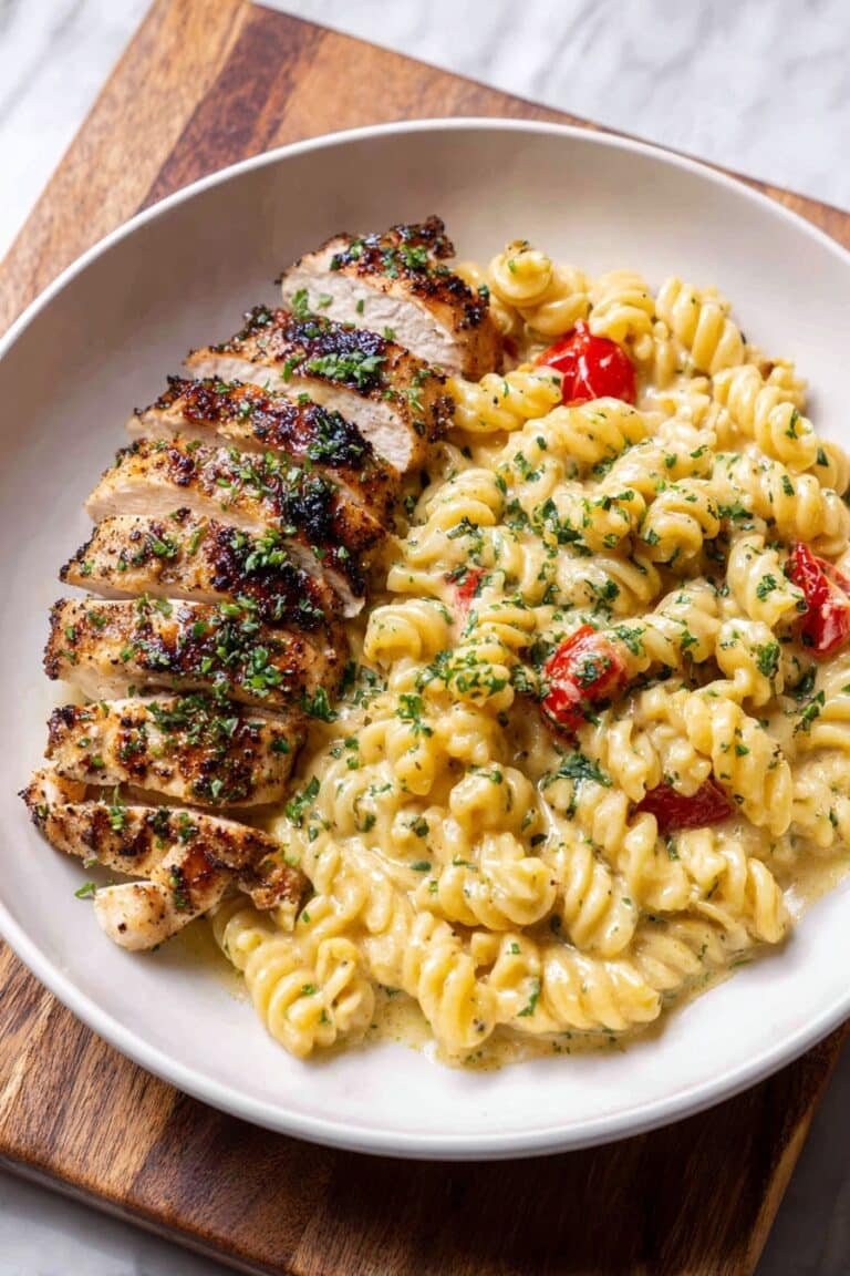 Creamy Garlic Parmesan Chicken Pasta Recipe