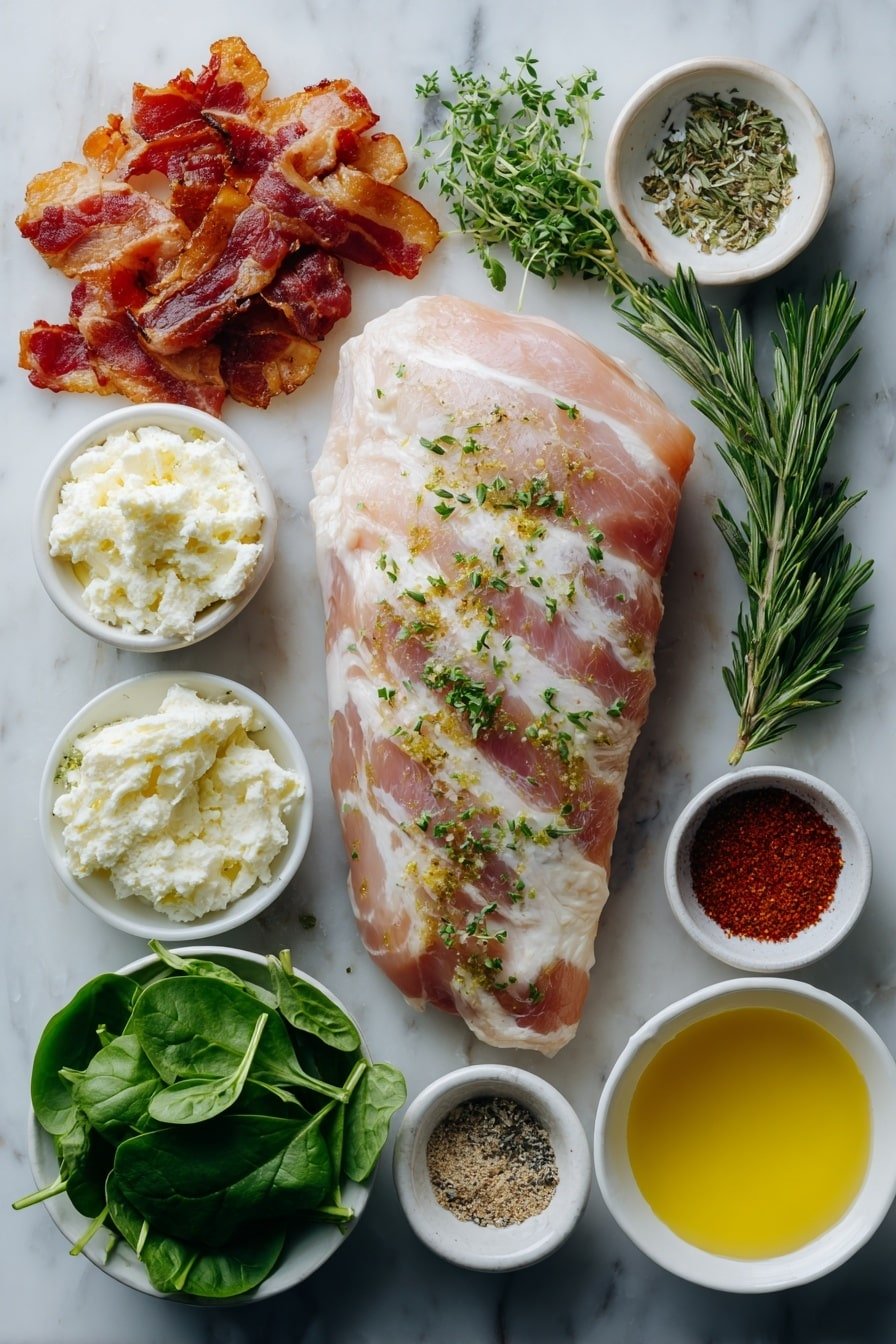 Festive Stuffed Turkey Breast Recipe - Ingredients Image — Festive Stuffed Turkey Breast, Turkey Breast with Stuffing, Holiday Turkey Main Dish, Juicy Stuffed Turkey Breast, Easy Festive Turkey Option