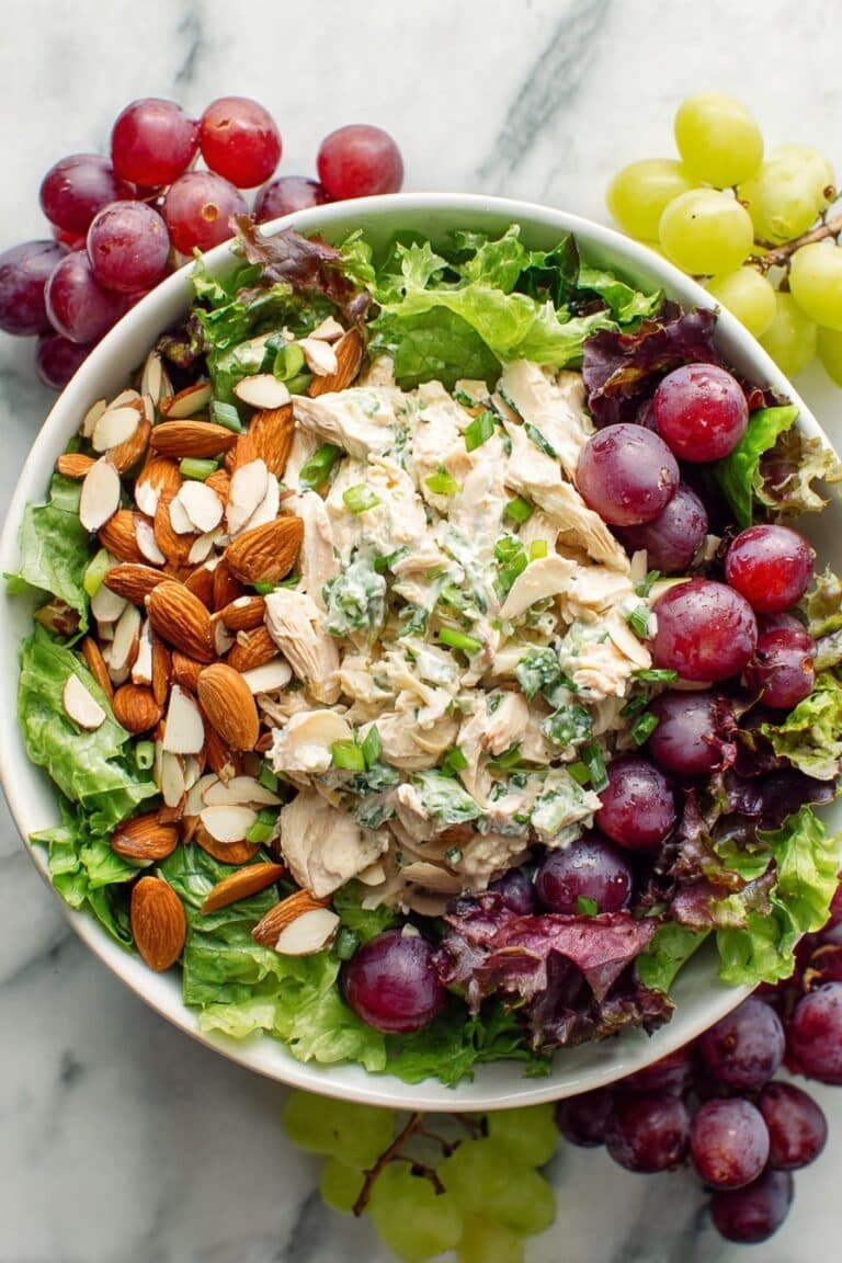 Easy Chicken Salad with Grapes and Almonds Recipe