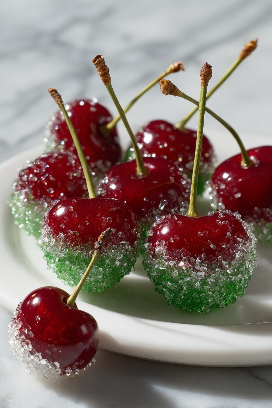 Festive Alcohol-Infused Cherries Recipe - Article Image 2 — Festive Alcohol-Infused Cherries, holiday boozy cherries, chocolate-covered cherries, Christmas drink garnishes, easy festive treats