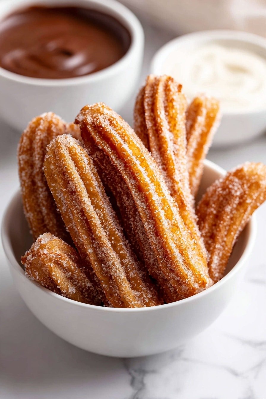 Baked Churro Bites with Cinnamon Sugar Recipe - Article Image 1 — Baked Churro Bites with Cinnamon Sugar, cinnamon sugar churro bites, baked churro snacks, easy baked churro recipe, cinnamon-coated baked bites