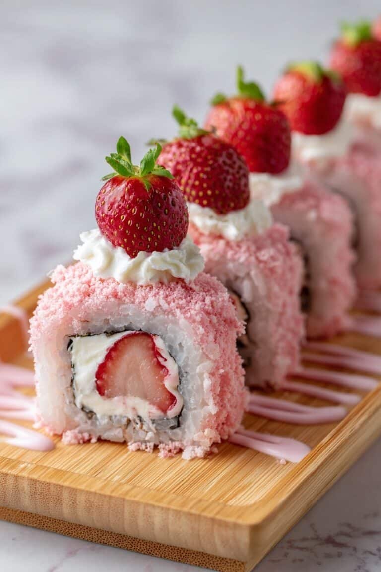 Strawberry Shortcake Sushi Rolls Recipe