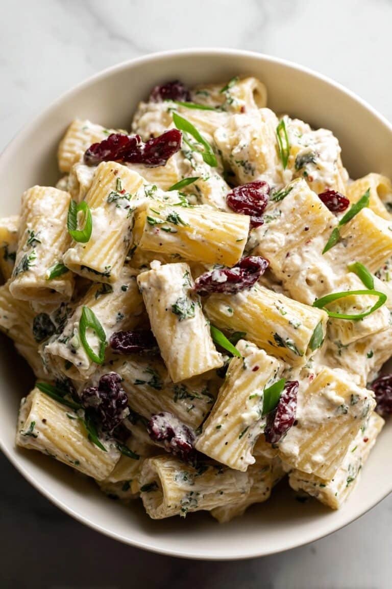Feta Cranberry Rigatoni Salad Recipe