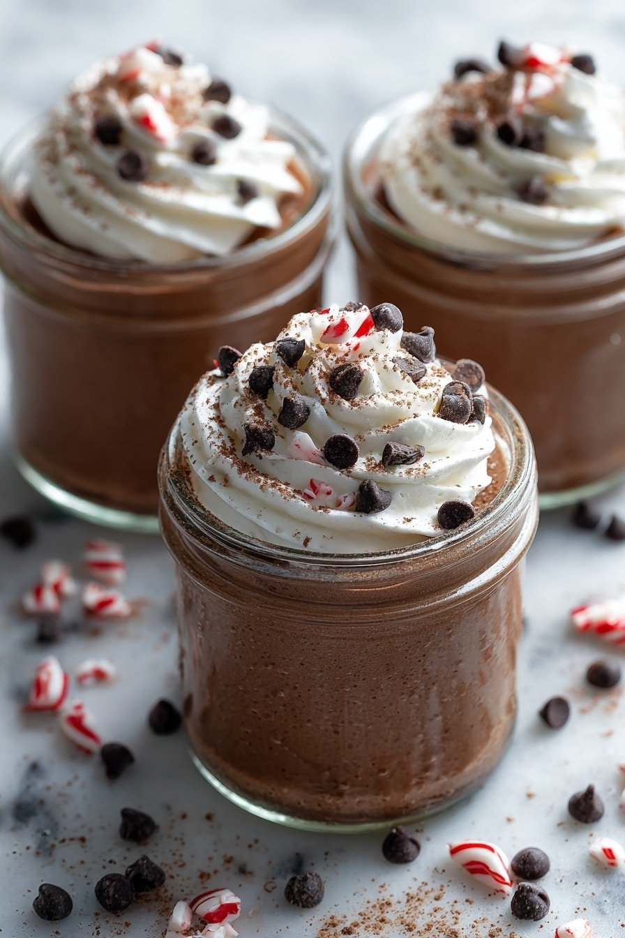 Peppermint Chocolate Greek Yogurt Dessert Recipe - Article Image 2 — Peppermint Chocolate Greek Yogurt Dessert, peppermint chocolate dessert, healthy chocolate dessert, Greek yogurt holiday dessert, easy peppermint dessert