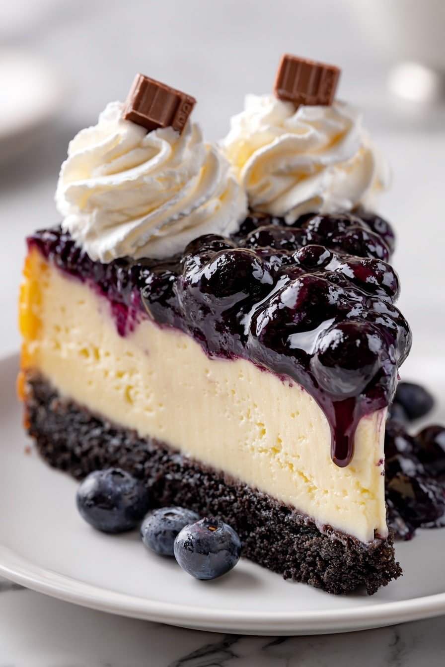 White Chocolate Blueberry Cheesecake Recipe - Article Image 2 — White Chocolate Blueberry Cheesecake, Blueberry Cheesecake Recipe, Easy Cheesecake with Blueberries, Make-Ahead Cheesecake Dessert, Best White Chocolate Cheesecake