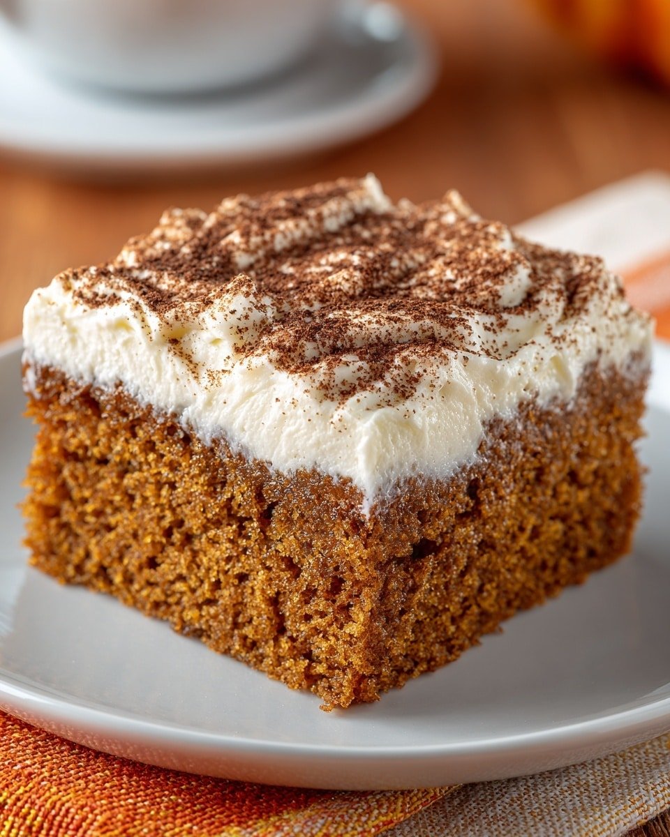 Pumpkin Spice Cake with Cream Cheese Frosting Recipe