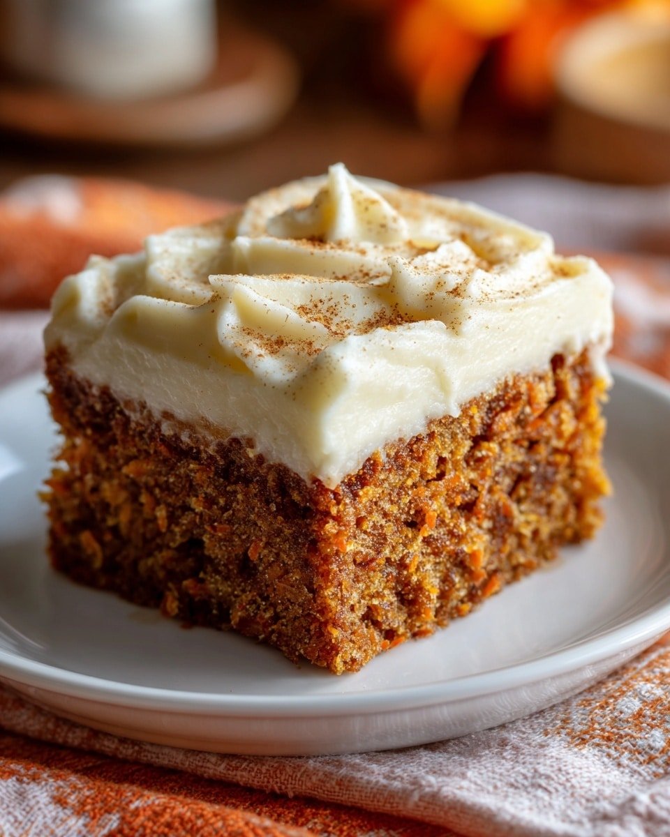 Pumpkin Spice Cake with Cream Cheese Frosting Recipe - Recipe Image — Pumpkin Spice Cake with Cream Cheese Frosting, pumpkin spice cake, autumn dessert recipes, easy pumpkin cake, holiday pumpkin cake