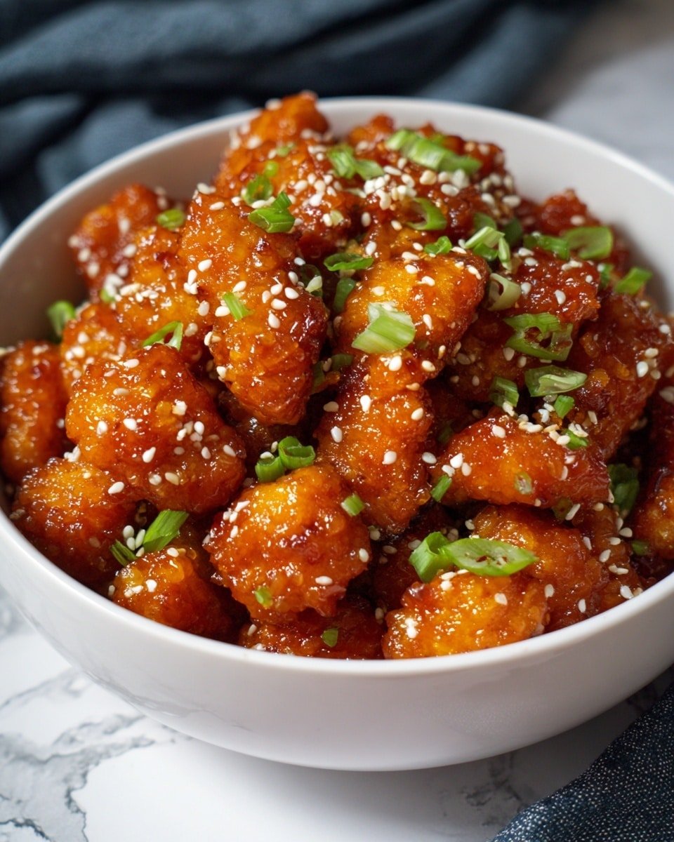 Air Fryer Hot Honey Chicken Bites Recipe - Recipe Image — Air Fryer Hot Honey Chicken Bites, crispy spicy chicken nuggets, sweet and spicy chicken bites, quick air fryer chicken recipes, easy appetizer ideas