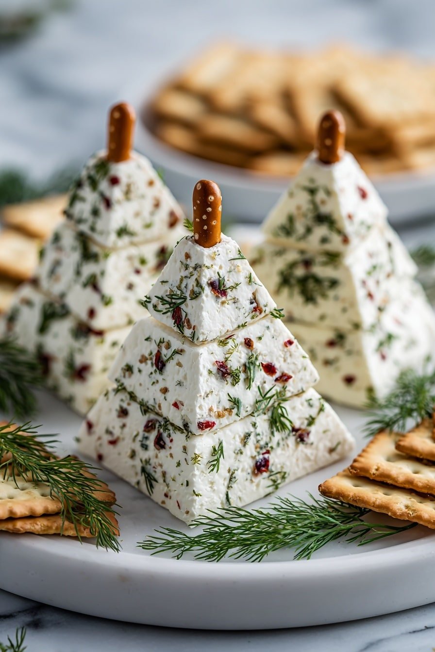 Christmas Cheese Tree Bites Recipe - Article Image 1 — Christmas Cheese Tree Bites, festive cheese appetizer, holiday party snacks, easy Christmas appetizers, cheesy holiday treats