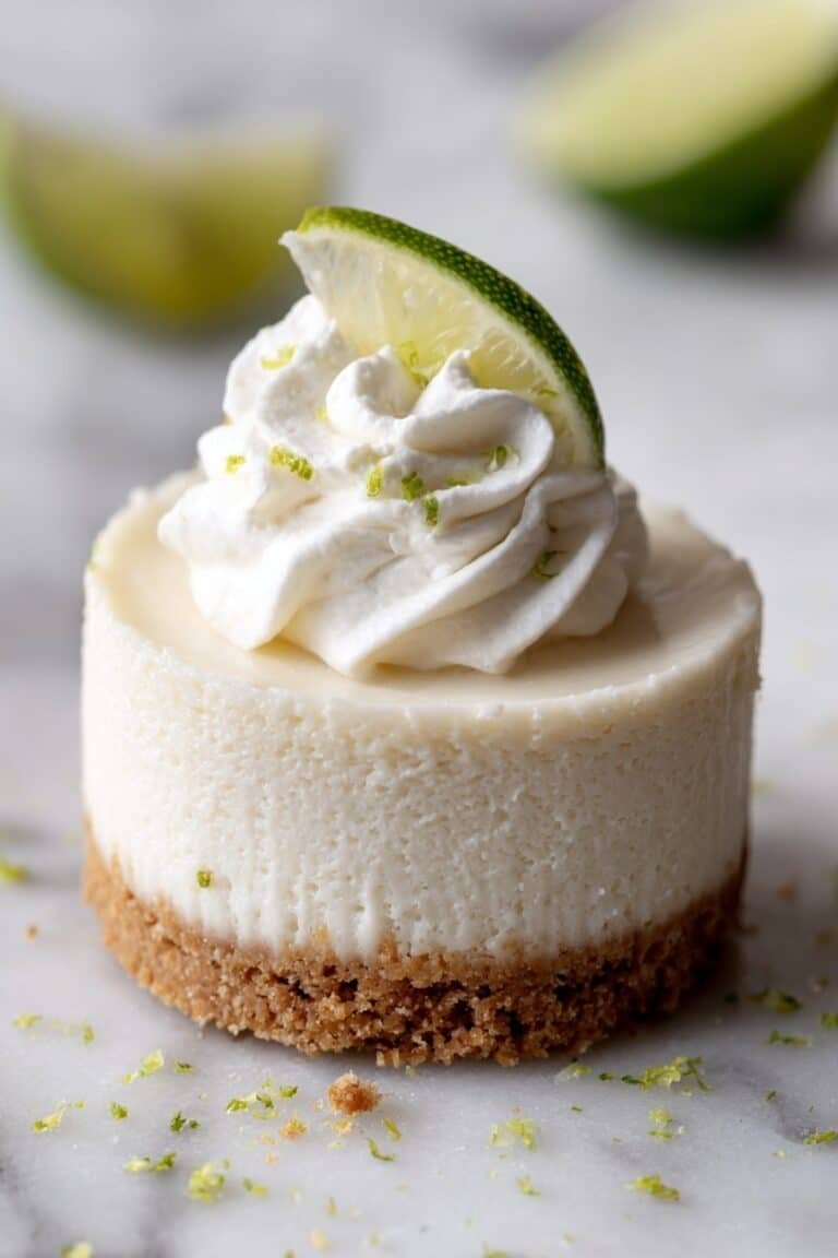 Mini Key Lime Cheesecakes with Kiwi Topping Recipe