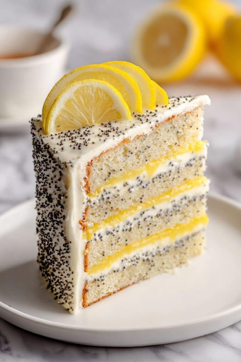 Lemon Poppy Seed Cake with Citrus Glaze Recipe