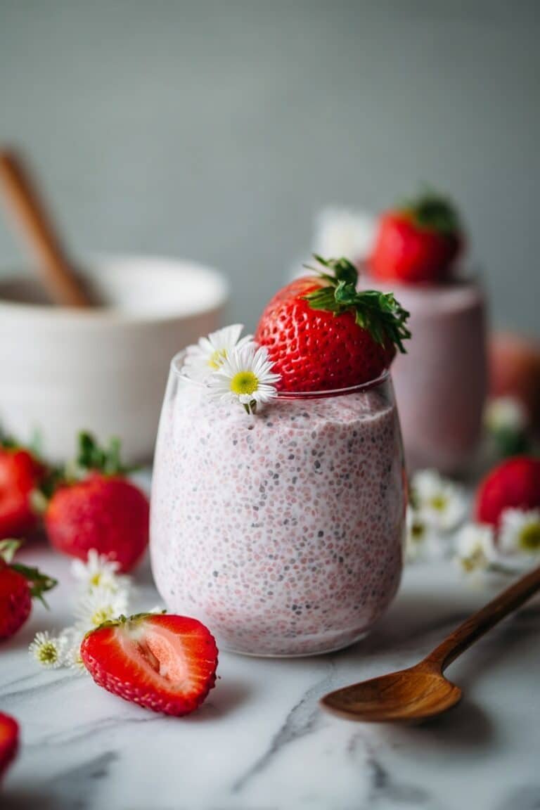 Strawberry Coconut Chia Pudding Recipe