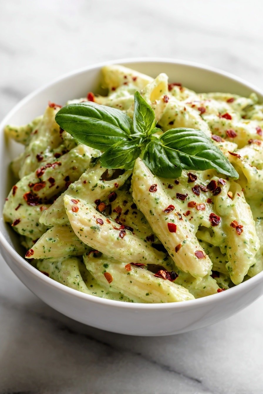 Creamy Avocado Pasta Recipe - Article Image 2 — Creamy Avocado Pasta, avocado pasta recipe, quick vegan pasta, healthy avocado pasta, easy pasta dinner
