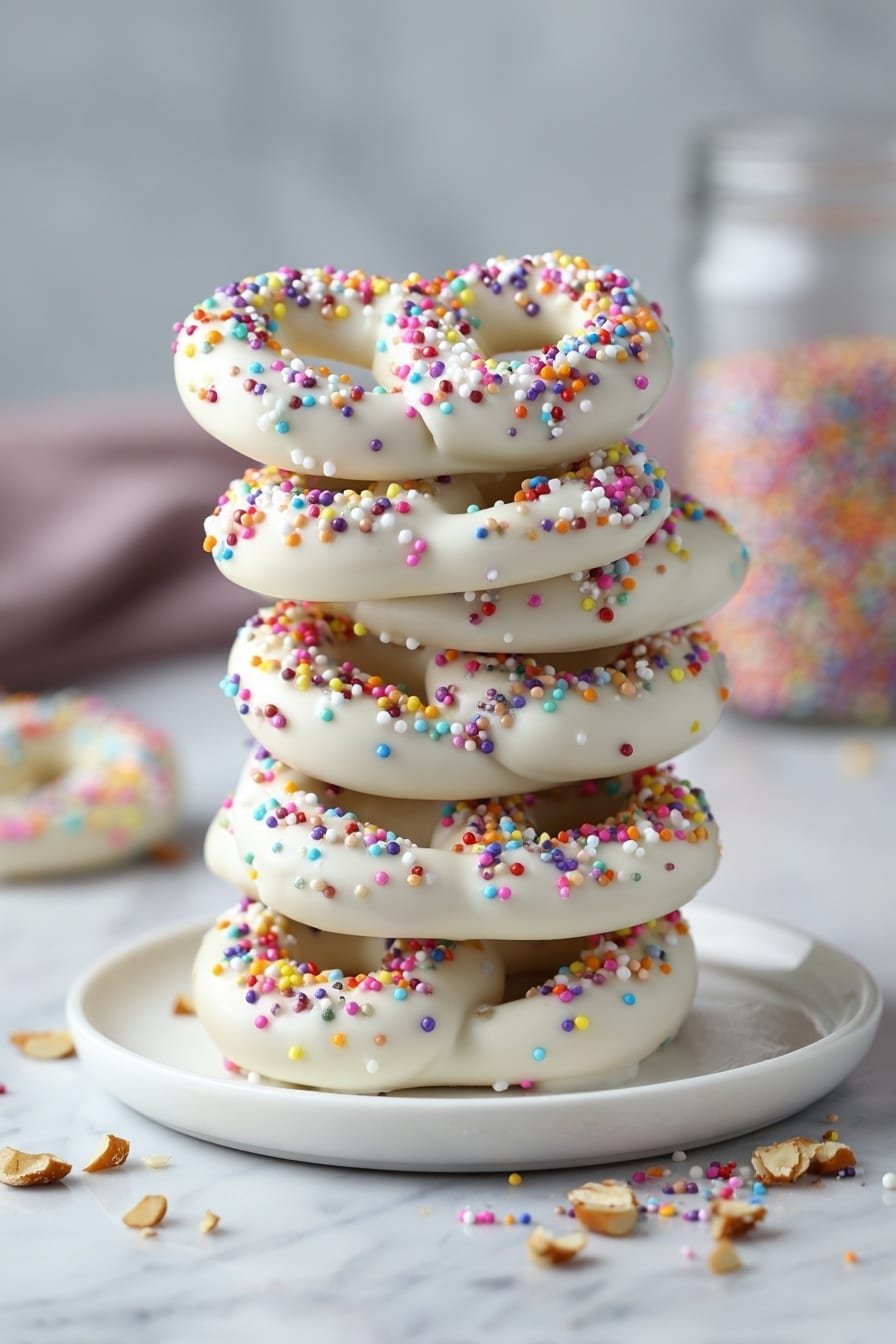 White Chocolate Pretzels Recipe - Article Image 2 — White Chocolate Pretzels, White Chocolate Pretzels Recipe, Sweet and Salty Snack, Easy Pretzel Dessert, Homemade White Chocolate Pretzels