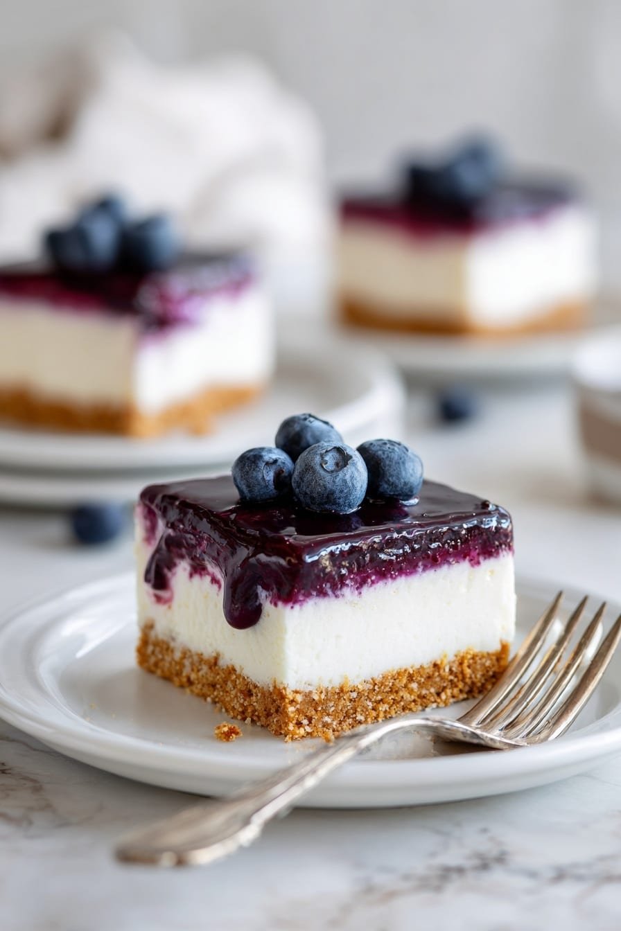Keto Blueberry Cheesecake Bars Recipe - Article Image 2 — Keto Blueberry Cheesecake Bars, low-carb blueberry dessert, no-bake keto cheesecake, keto fruit dessert, healthy keto blueberry treat
