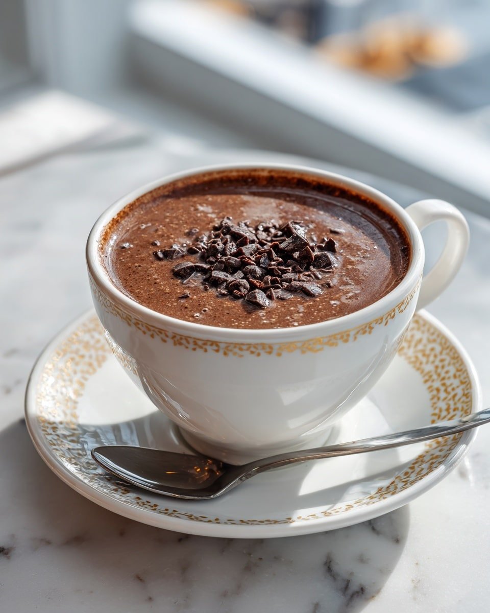 Indulgent Vegan Hot Chocolate Recipe - Recipe Image — Indulgent Vegan Hot Chocolate, vegan hot chocolate recipe, cozy vegan drinks, plant-based hot chocolate, vegan homemade hot chocolate