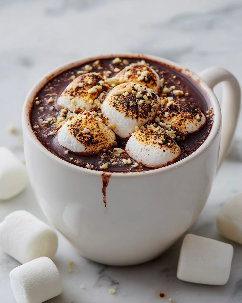 Air Fryer S'mores Dip Recipe - Recipe Image — Air Fryer S'mores Dip, easy s'mores dip in air fryer, quick campfire dip recipe, chocolate and marshmallow dip, no-bake s'mores dessert